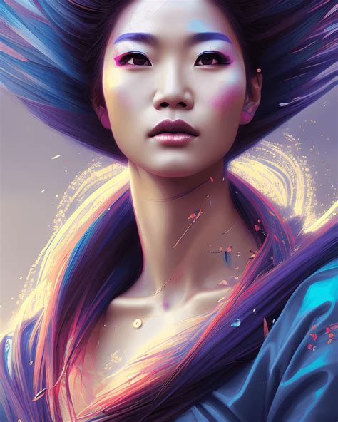 beautiful portrait of a sexy asian goddess · creative fabrica