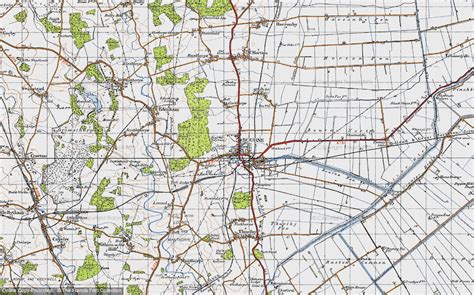 Map Of Bourne 1946 Francis Frith