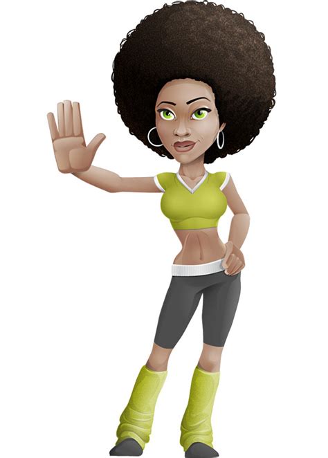 Girl Vector Character For Sport And Fitness Vector