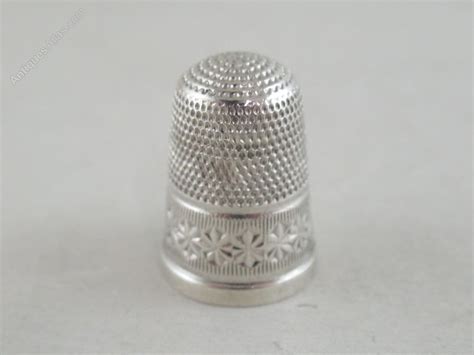 Antiques Atlas Victorian Silver Thimble Hallmarked Chester 1900
