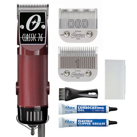 Oster Classic 76 Hair Clippers for Barbers | Burgundy Corded Clipper