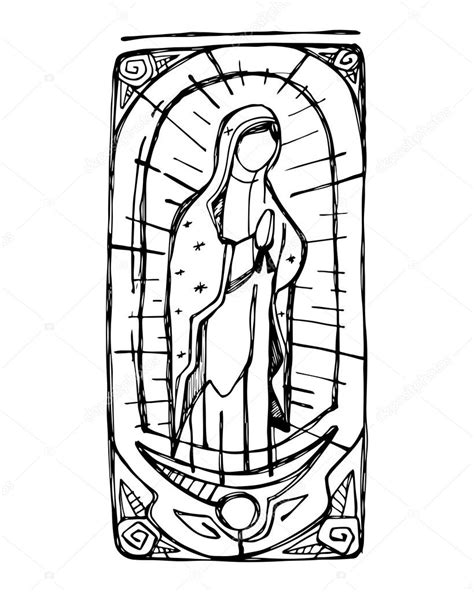Mary Virgin Of Guadalupe Stock Vector Image By ©bernardojbp 121450178