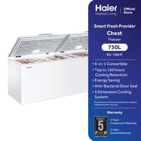 Haier L Chest Freezer In Convertible Refrigerator Bd Hp Lazada