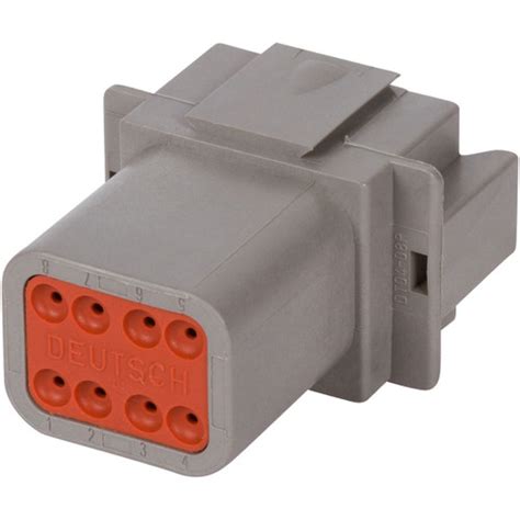 Dt04 08pa Deutsch Dt 8 Way Gray Connector