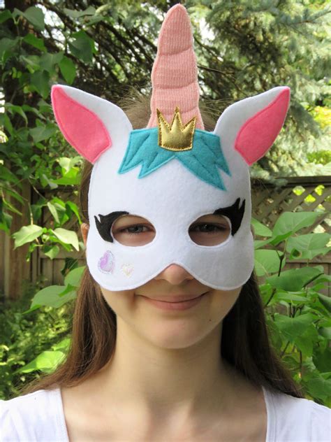 Unicorn Mask Fairytale Dress Up Magic Pony Unicorn Etsy