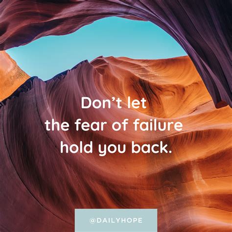 Dont Let The Fear Of Failure Hold You Back Pastor Ricks Daily Hope