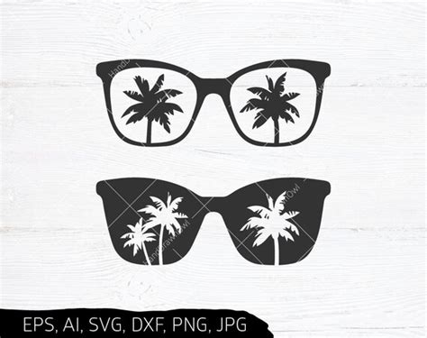 Aviator Sunglasses Svg Bundle Palm Tree Svg Island Svg Etsy