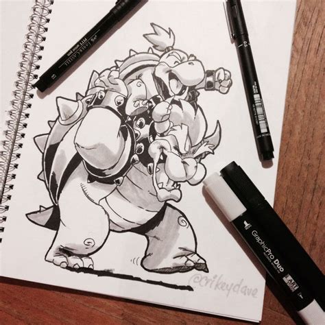 A Father Son Moment With Bowser And Bowser Jr ‘daww Super Mario Art Super Mario Brothers