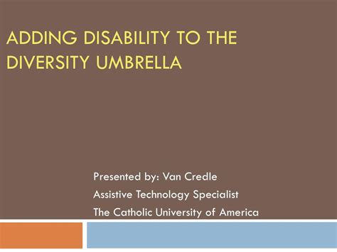 Ppt Adding Disability To The Diversity Umbrella Powerpoint Presentation Id1841179