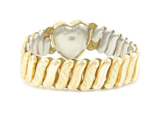 Vintage Sweetheart Expansion Bracelet K Gold Filled Heart Expansion