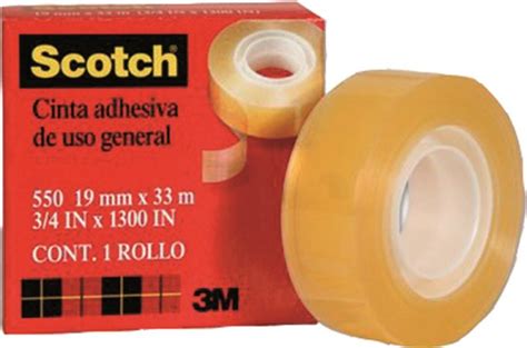 Cinta Adhesiva 3m Scotch 550 Transparente 19 Mm X 65 M Pieza