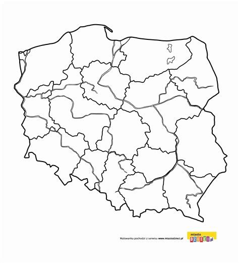 Mapa Polski Do Wydruku Images And Photos Finder