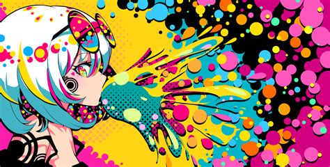 Download Colorful Anime Original Hd Wallpaper By Bv1月