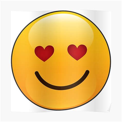 Heart Eyes Emoji Posters Redbubble