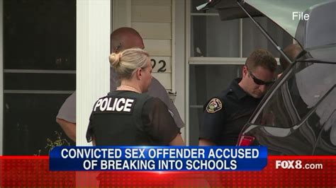 Convicted Sex Offender Accused Of Breaking Into Schools Youtube