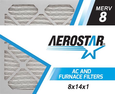 Aerostar 8x14x1 MERV 8, Air Filter, 8x14x1, Box of 4 - Walmart.com