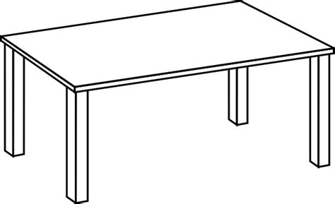Table Clipart Black And White