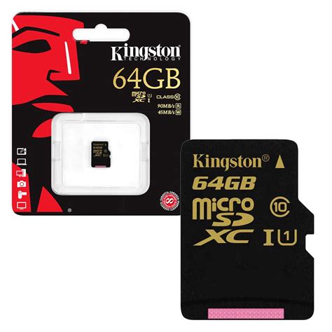 Kingston Micro Sd Sdhc Memory Card Class 10 90mbs Uhs 1 32gb And 64gb