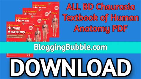 Download All Bd Chaurasia Textbook Of Human Anatomy 8th Edition Pdf