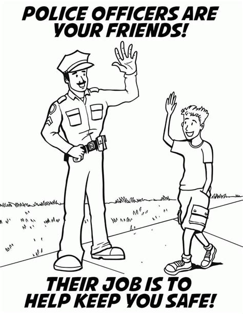 Police Coloring Books Coloring Home