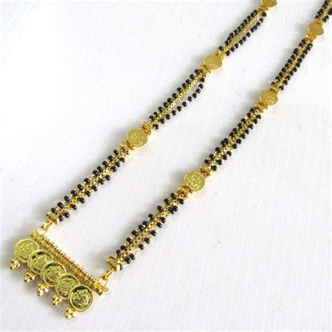 Gold Plated Classic Long Lakshmi Mangalsutra Buy Gold Plated Classic Long Lakshmi Mangalsutra