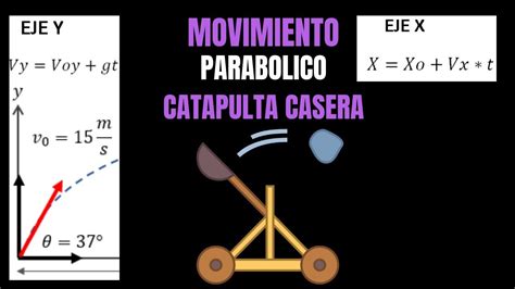 Movimiento Parabólico con catapulta Experimento fácil de Física 1 La