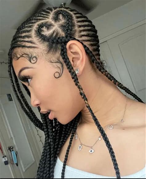 Lemonade Braids With Hearts On The Side Pixmob