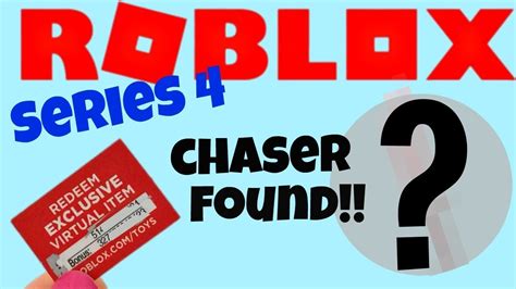 I Found A Roblox Chaser Bonus Code In The New Series 4 Toys Youtube