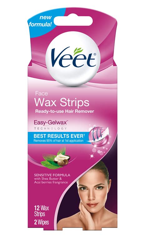 Veet Hair Removal Wax Strips Buy Veet Facial Hair Remover Cold Wax Strips 20 Count