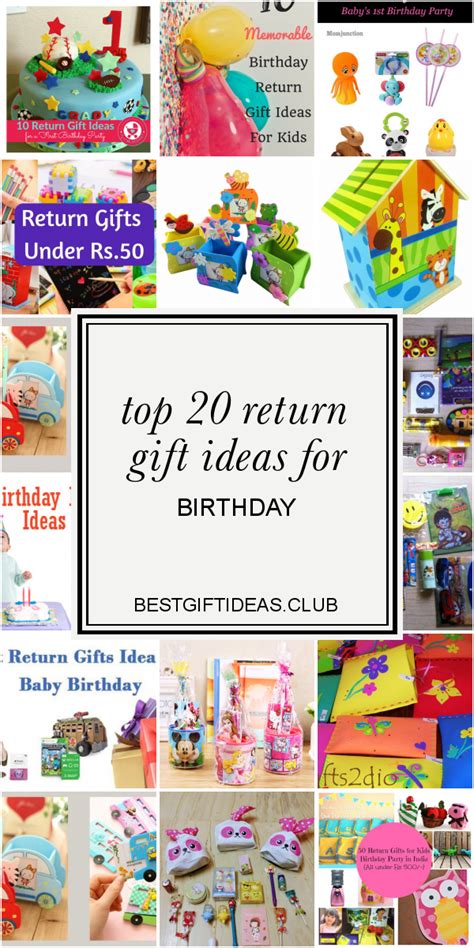 Here are some birthday return gifts ideas that could prove helpful when planning another birthday party Top 20 Return Gift Ideas for Birthday | Birthday return ...