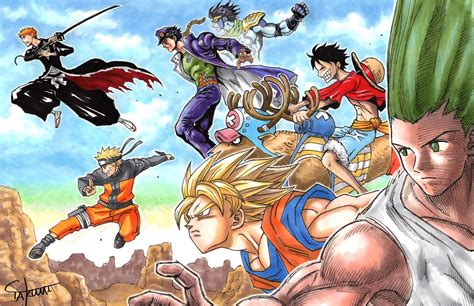 Dragon Ball One Piece Naruto Wallpaper Bakaninime