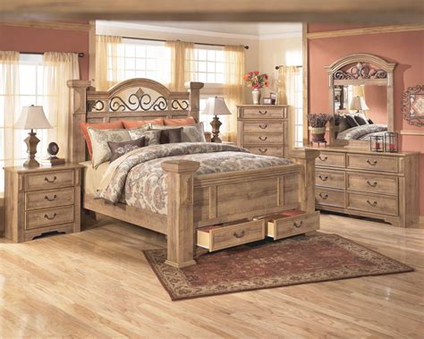 Storage bed, home furnishings, furniture, bed frame, furnishing for bedroom, bedroom furniture set. Outstanding Ashley Furniture Bedroom Suites King Wooden ...