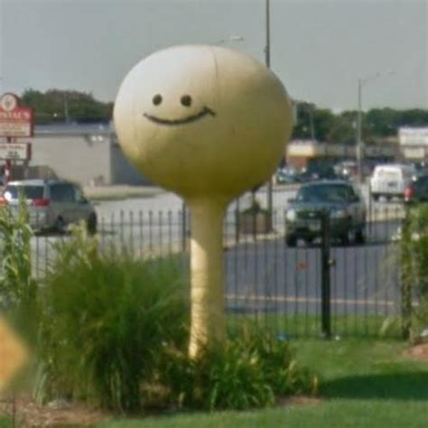 Miniature Smiley Face Water Tower In Calumet City Il Virtual