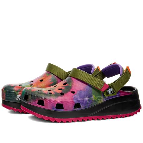 Crocs Classic Hiker Peace Out Multi And Black End Nz