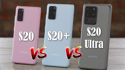Samsung Galaxy S20 Vs S20 Plus Vs S20 Ultra Full Comparison Youtube