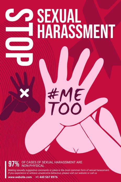Personnalisez Plus De 180 Modèles De Poster De Stop Sexual Harassment