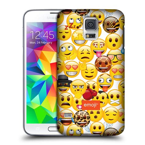 Official Emoji New Expressions Hard Back Case For Samsung Phones 1