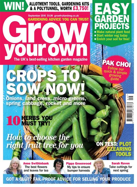 Grow Your Own Magazine Sep 16 Subscriptions Pocketmags
