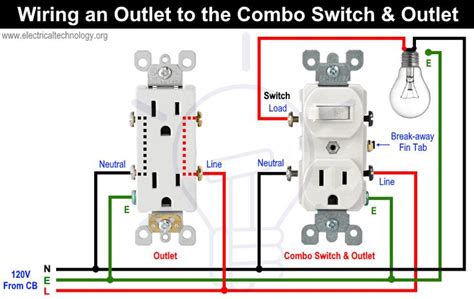 Wiring An Outlet To The Combo Switch And Outlet With Two Lights On Each
