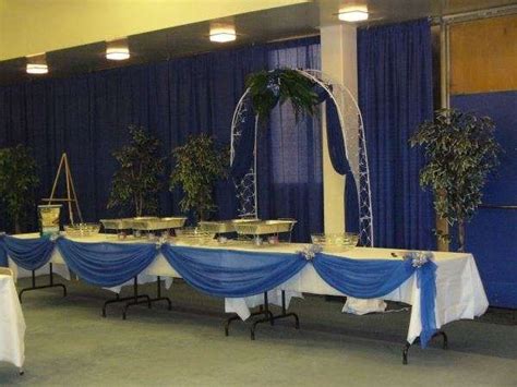 Anniversary party themes should be fun and reflective of the couple. blue and silver Dinner Party Party Ideas | Pastor ...