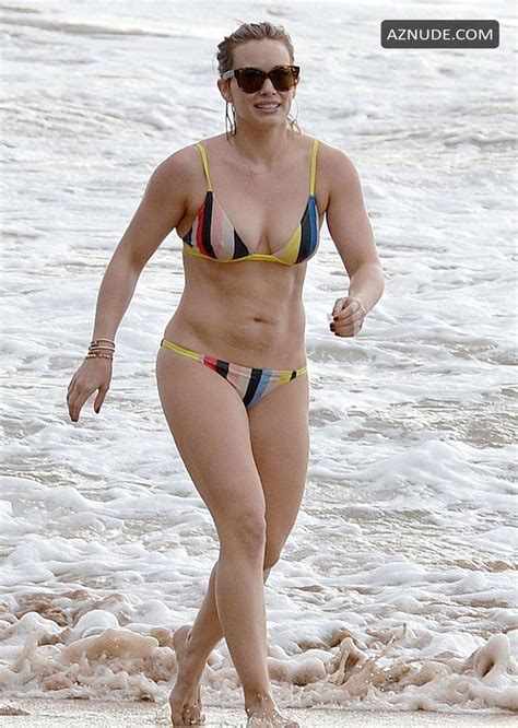 Hilary Duff In A Bikini At A Beach In Maui Aznude