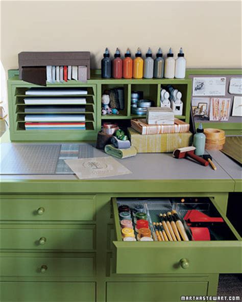 And the colors are so glorious. craft space, inspiration, martha stewart, organization ...