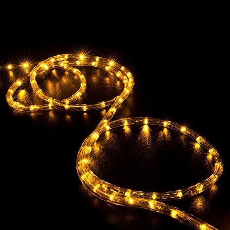 Wyzworks 100 Orange Led Rope Lights Wpre Attached Power Cable