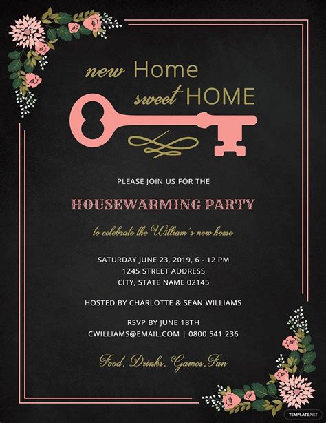 Housewarming Invitation Template In Word Free Download