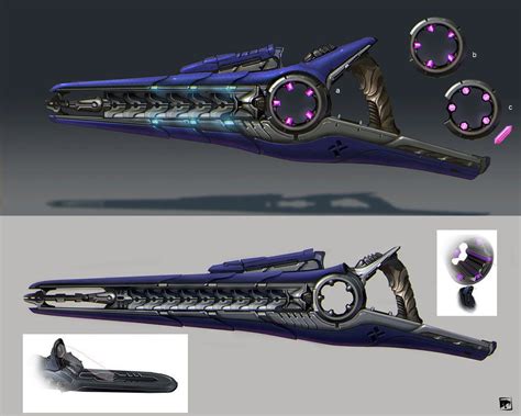 Halo 2 Anniversary Art Beam Rifle By Belovp Cool Things Pinterest