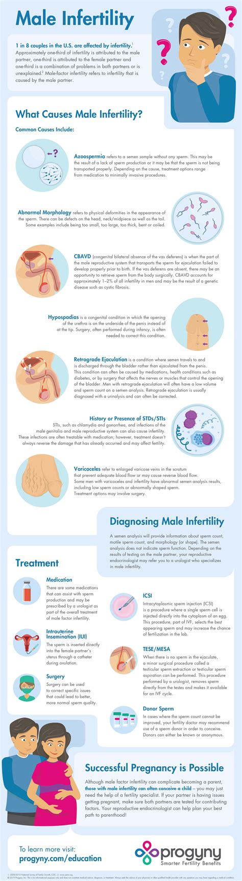 male infertility infographic