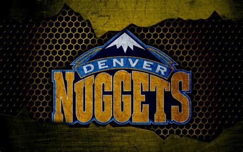 Download Wallpapers Denver Nuggets 4k Logo Nba Basketball Western