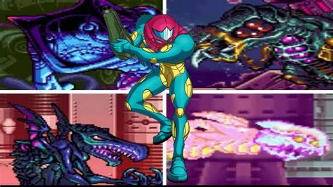 Metroid Fusion All Bosses No Damage Youtube