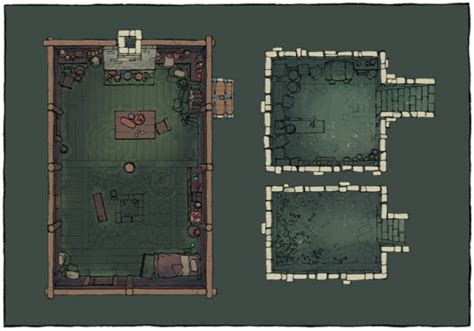 The Sinister Cabin Pack Maps Assets By Minute Tabletop
