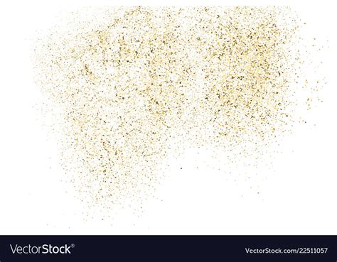 Gold Glitter Texture Isolated On White Royalty Free Vector